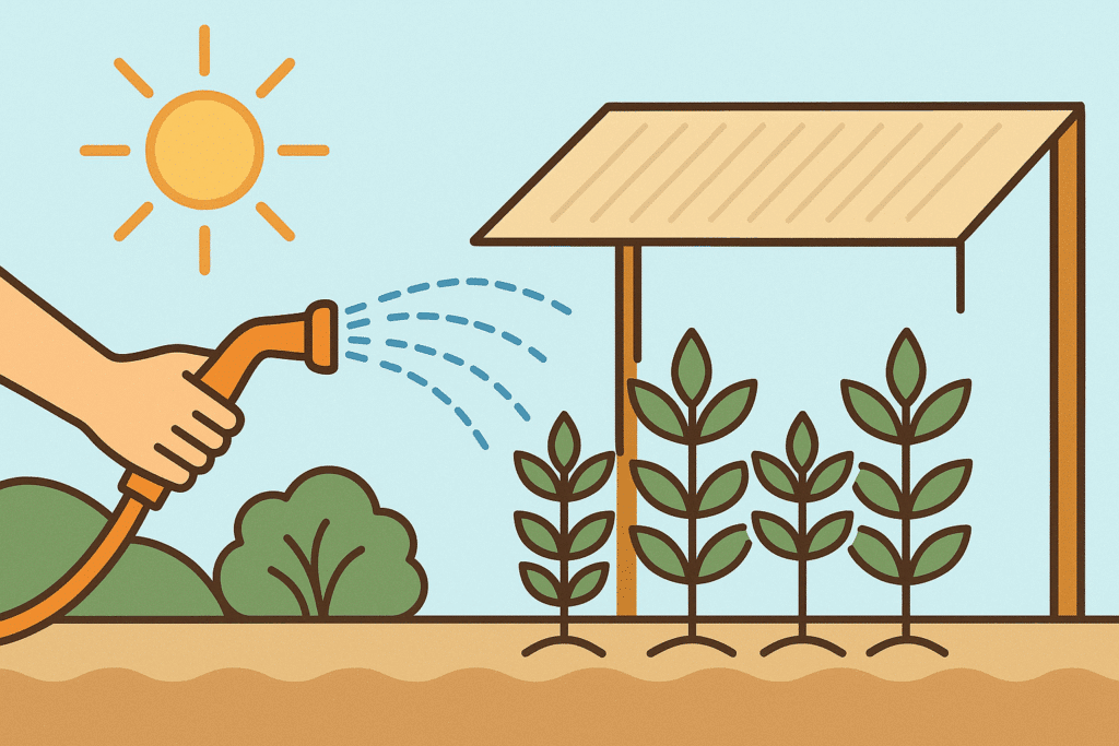 השקיה נכונה בגינת הקיץ